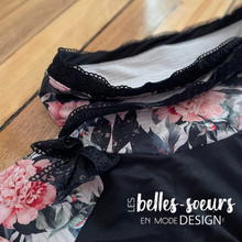 Charger l'image dans la galerie, COLLECTION FLEURS - PIVOINES ROSE FOND VERT LIGNÉ - EXCLUSIF - STOCK