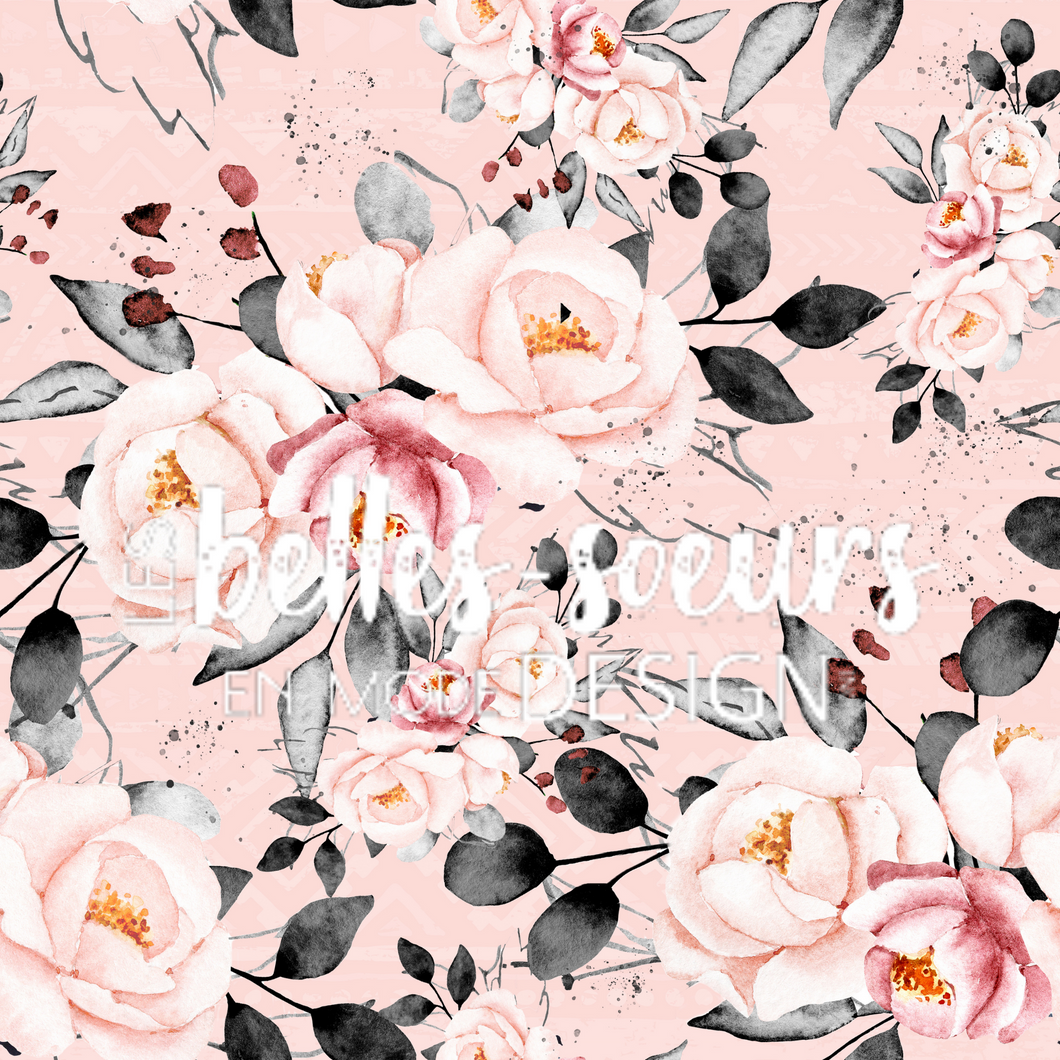 COLLECTION FLEURS - ROSES AQUARELLES AUDREY - EXCLUSIF - STOCK