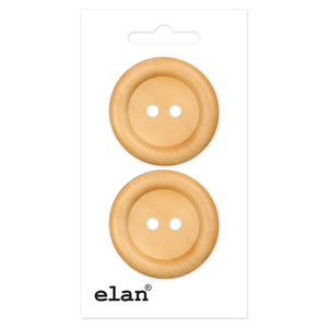 BOUTON EN BOIS - 2 TROUS - ELAN