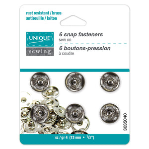 BOUTON-PRESSION #4 _ 13MM (1/2") - UNIQUE