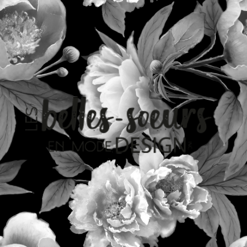 FLOWERS COLLECTION_BLACK PEONIES_ EXCLUSIVE - STOCK