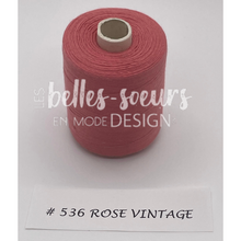 Charger l&#39;image dans la galerie, FILS À COUDRE - ROSE VINTAGE #536
