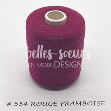 Charger l&#39;image dans la galerie, FILS À COUDRE - ROUGE FRAMBOISE #554
