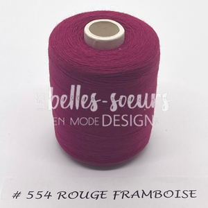 FILS À COUDRE - ROUGE FRAMBOISE #554