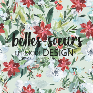 Collection de NOËL - FLEURS DE POINSETTIA - EXCLUSIF - STOCK