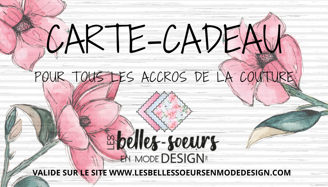 CARTE-CADEAU - Les Belles-Soeurs en mode design inc.