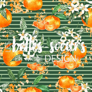 COLLECTION FRUITS_TANGERINE LIGNÉE VERTE_EXCLUSIF - STOCK